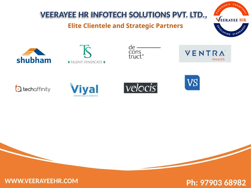 VEERAYEE HR INFOTECH SOLUTIONS PVT. LTD., - slide 22 of 27