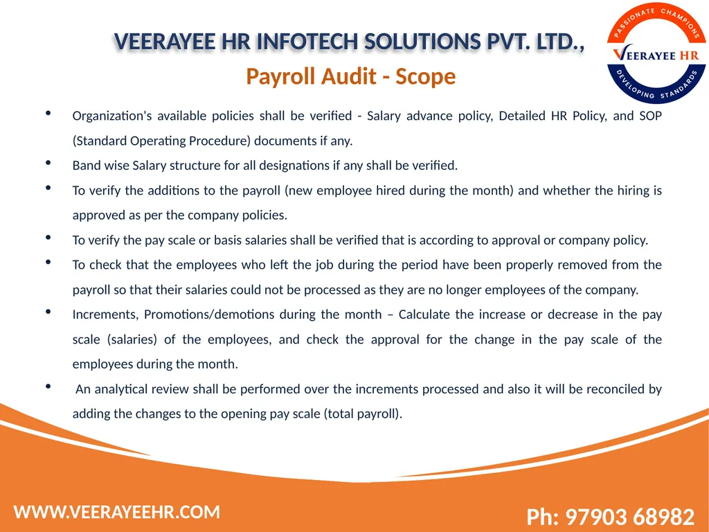 VEERAYEE HR INFOTECH SOLUTIONS PVT. LTD., - slide 9 of 27