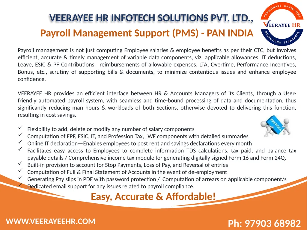 VEERAYEE HR INFOTECH SOLUTIONS PVT. LTD., - slide 14 of 27