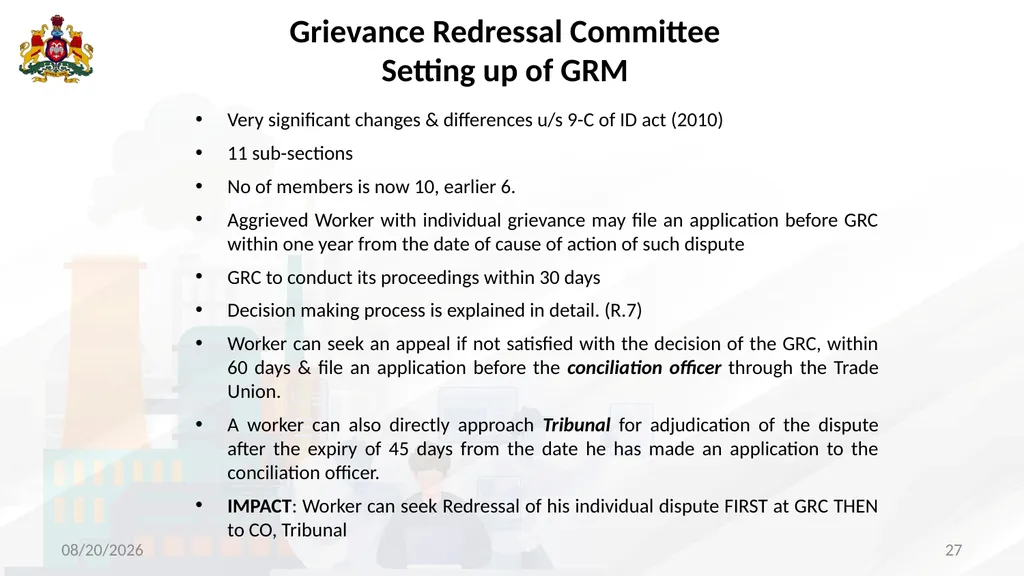 The salient features and implementation of The - slide 27 of 42