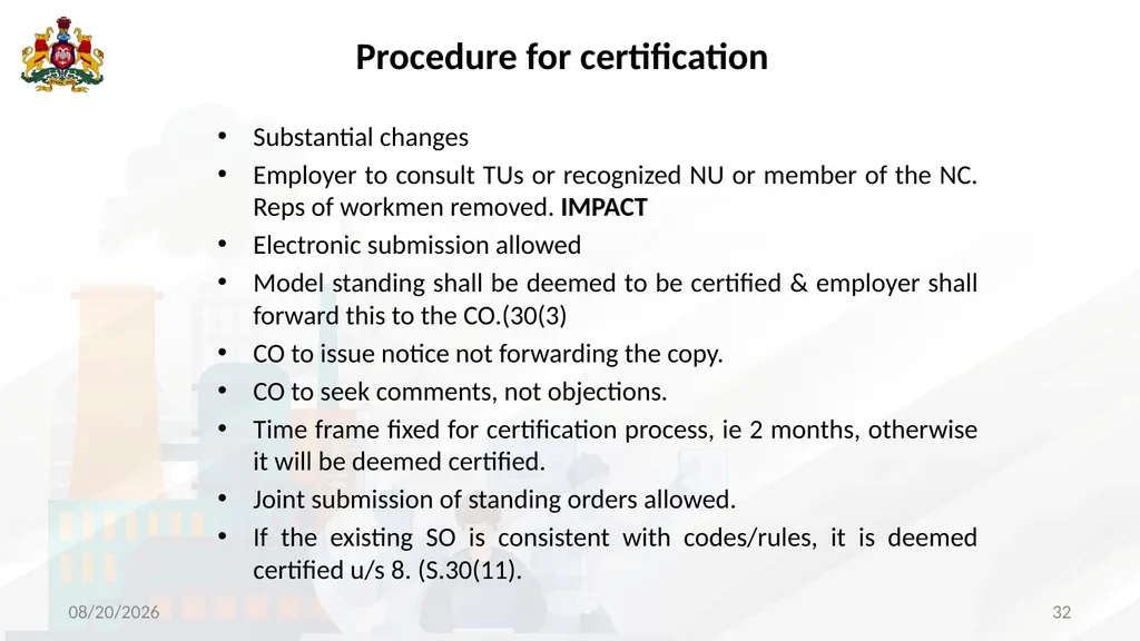 The salient features and implementation of The - slide 32 of 42