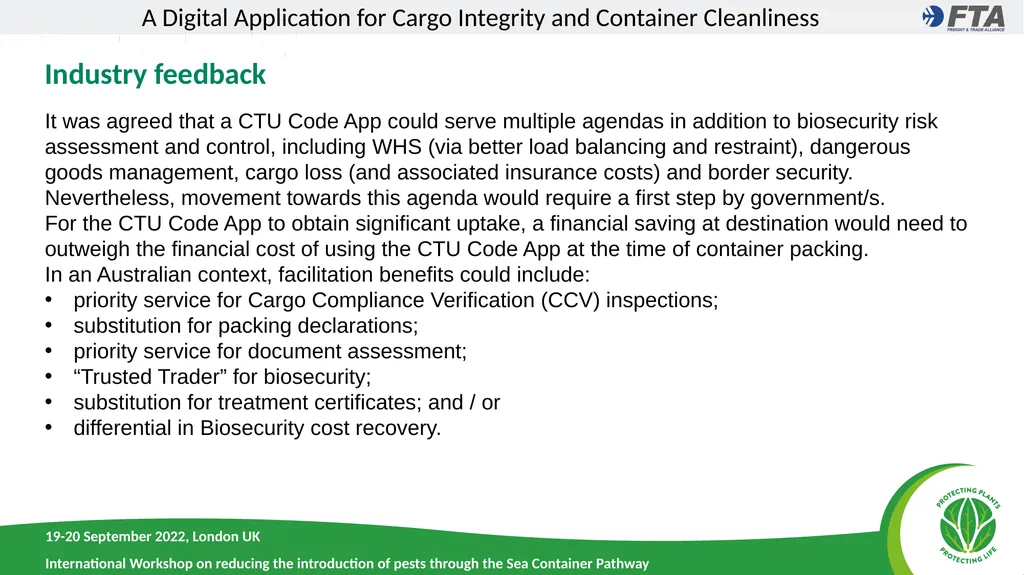 A Digital Application for Cargo Integrity and - slide 5 of 9