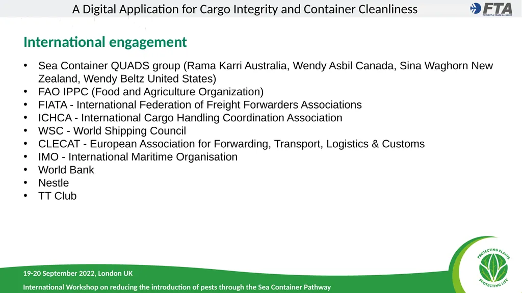 A Digital Application for Cargo Integrity and - slide 4 of 9