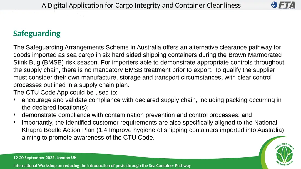 A Digital Application for Cargo Integrity and - slide 7 of 9