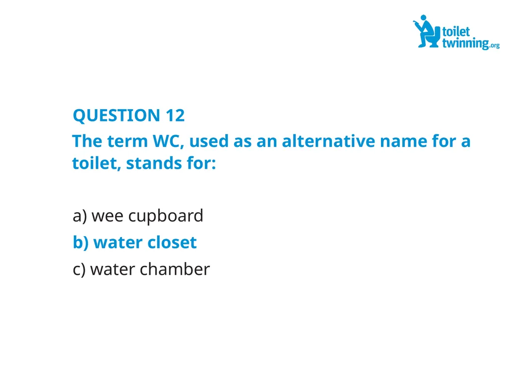 Toilet Twinning QUIZ QUESTION 1 Over a lifetime, - slide 25 of 31