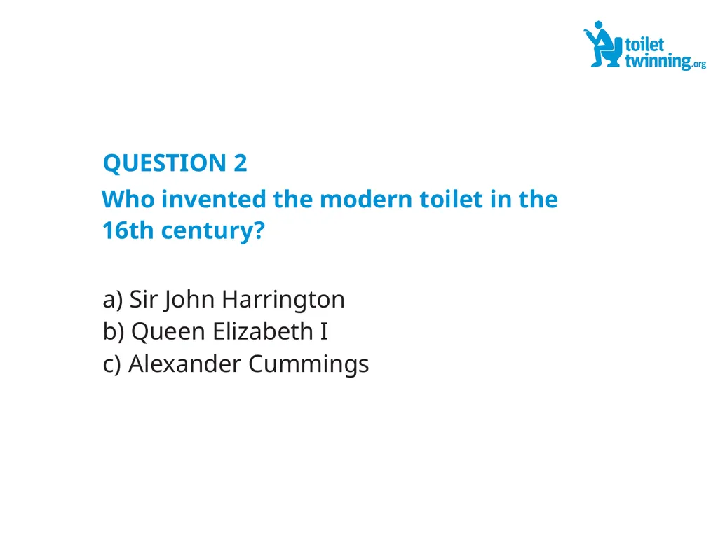 Toilet Twinning QUIZ QUESTION 1 Over a lifetime, - slide 4 of 31