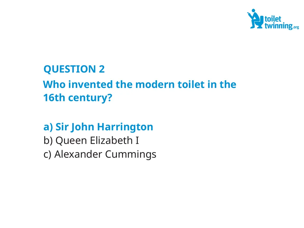 Toilet Twinning QUIZ QUESTION 1 Over a lifetime, - slide 5 of 31