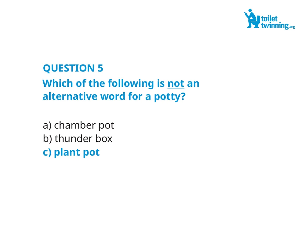 Toilet Twinning QUIZ QUESTION 1 Over a lifetime, - slide 11 of 31