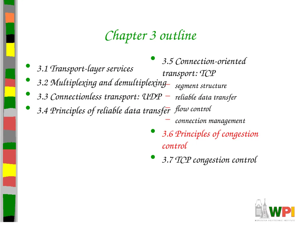 Transport Layer CS 3516 – Computer Networks - slide 82 of 106