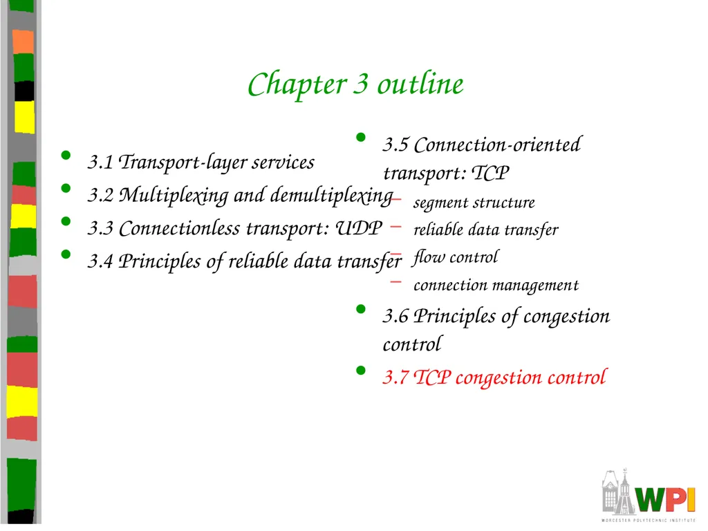 Transport Layer CS 3516 – Computer Networks - slide 90 of 106