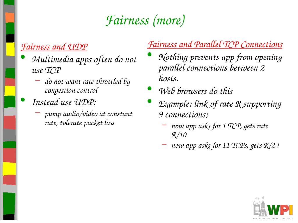 Transport Layer CS 3516 – Computer Networks - slide 105 of 106