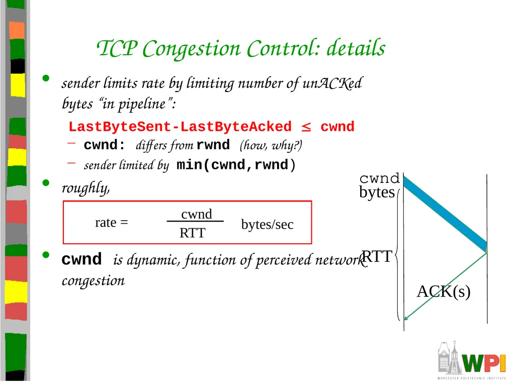 Transport Layer CS 3516 – Computer Networks - slide 93 of 106