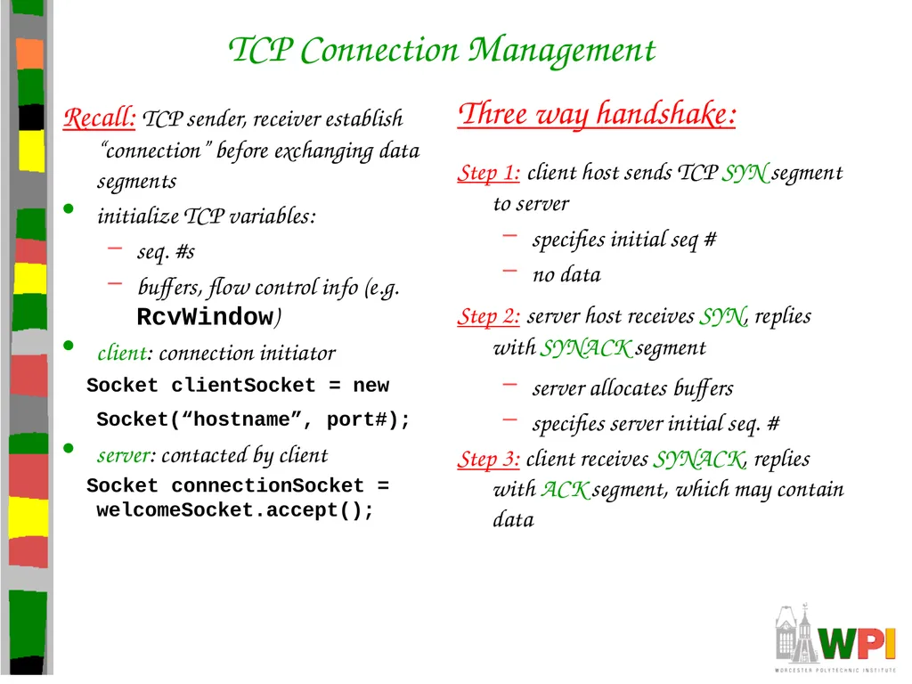Transport Layer CS 3516 – Computer Networks - slide 78 of 106