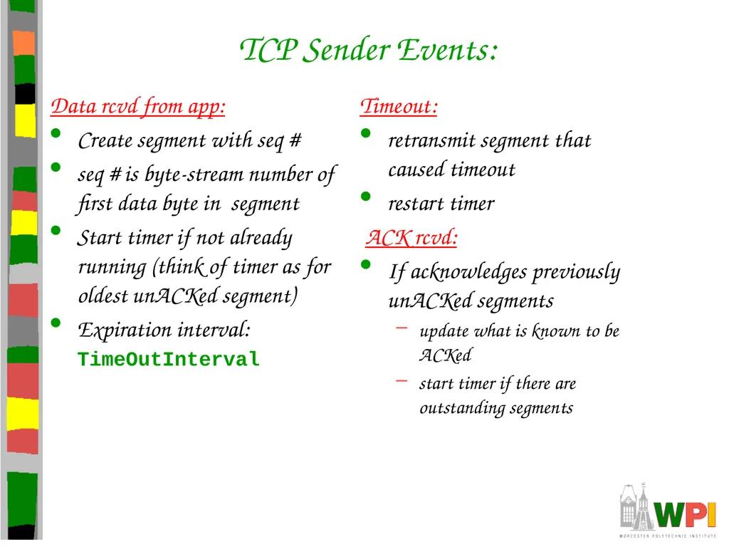 Transport Layer CS 3516 – Computer Networks - slide 67 of 106