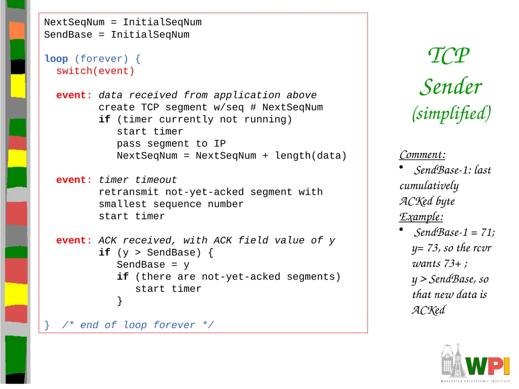 Transport Layer CS 3516 – Computer Networks - slide 68 of 106