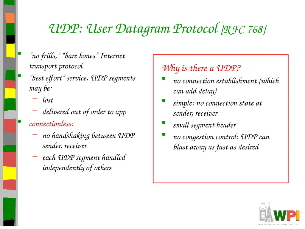 Transport Layer CS 3516 – Computer Networks - slide 9 of 106