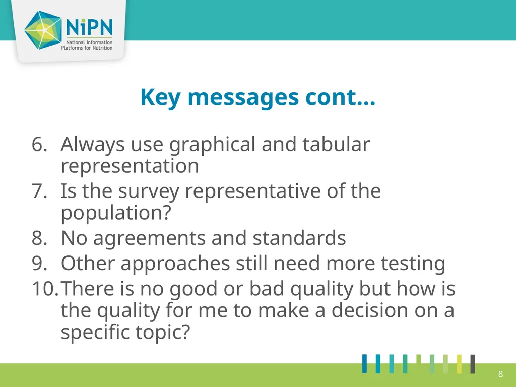 Take home exercise Objectives Agree on a timeline - slide 8 of 10