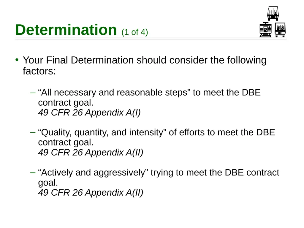 Tips for Evaluating Good Faith Efforts Tim - slide 17 of 24