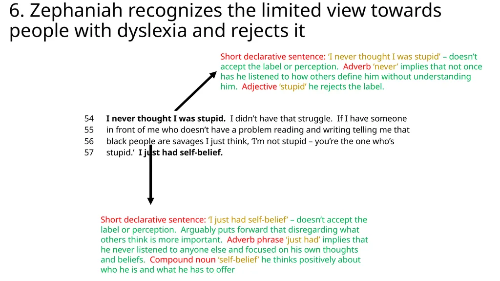 How does Benjamin Zephaniah incite us to consider - slide 10 of 13