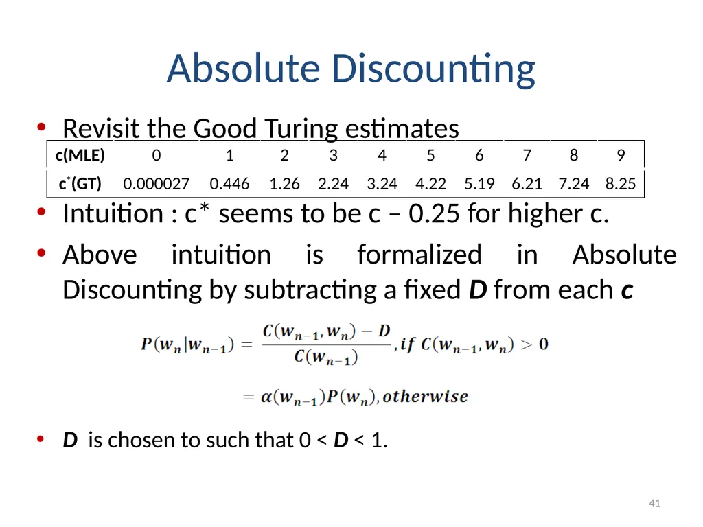 Smoothing Techniques – A Primer Deepak Suyel - slide 41 of 49