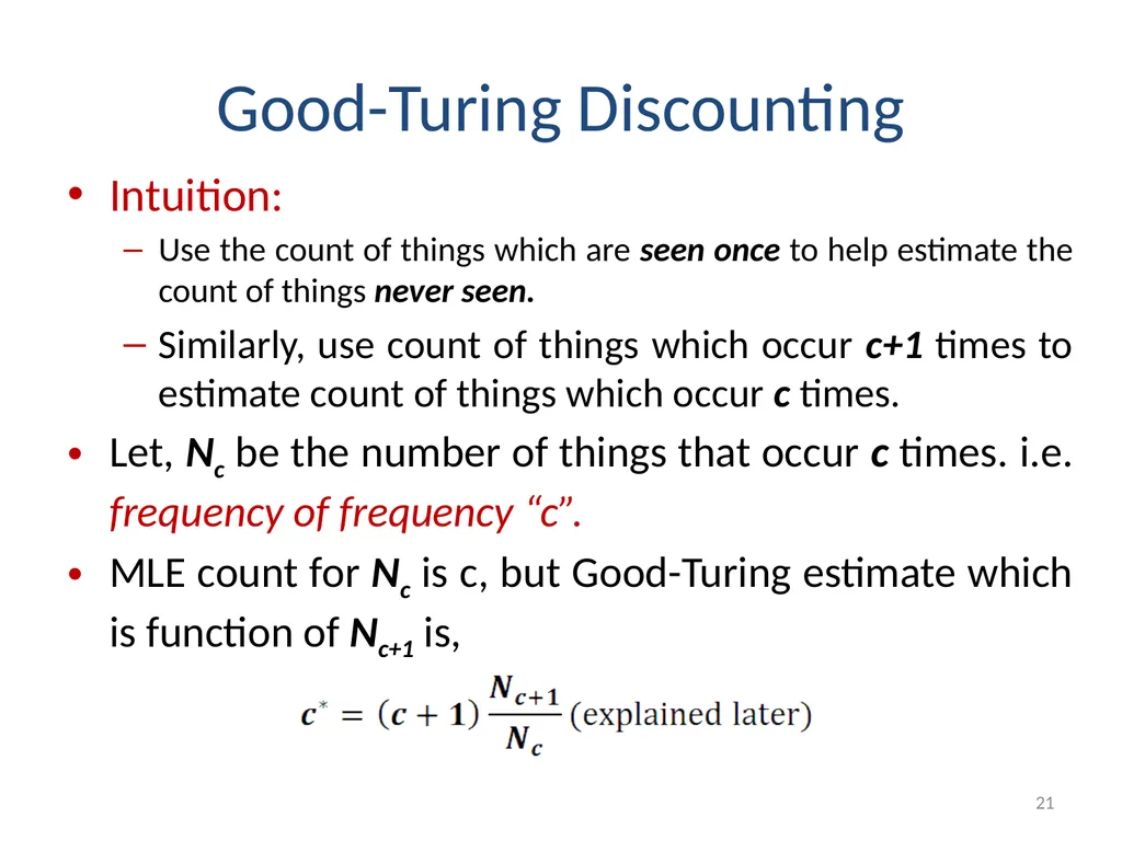 Smoothing Techniques – A Primer Deepak Suyel - slide 21 of 49