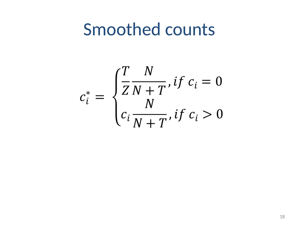 Smoothing Techniques – A Primer Deepak Suyel - slide 18 of 49
