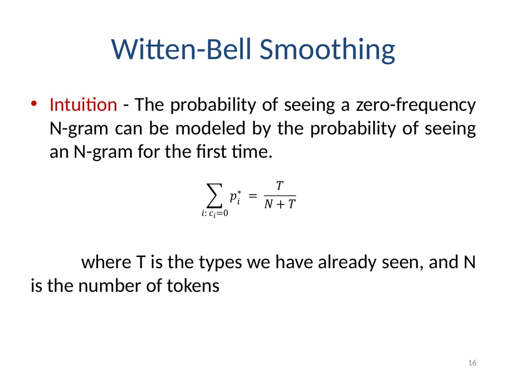 Smoothing Techniques – A Primer Deepak Suyel - slide 16 of 49