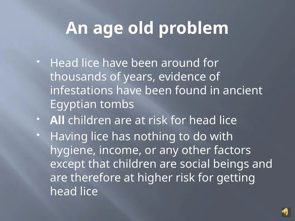 MANAGING HEAD LICE IN THE SCHOOL SETTING A - slide 9 of 22