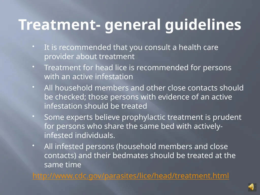 MANAGING HEAD LICE IN THE SCHOOL SETTING A - slide 14 of 22