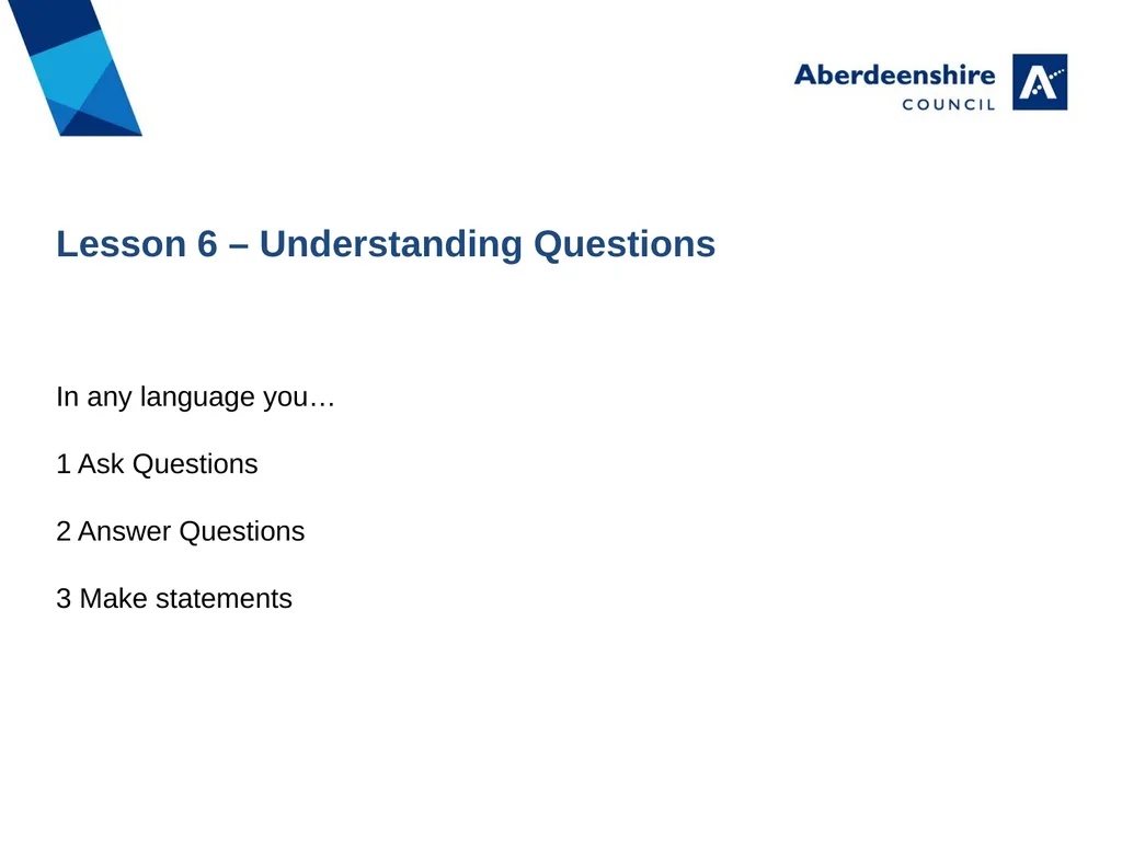 Lesson 6 Work Understanding Questions Lesson 06 - slide 4 of 15