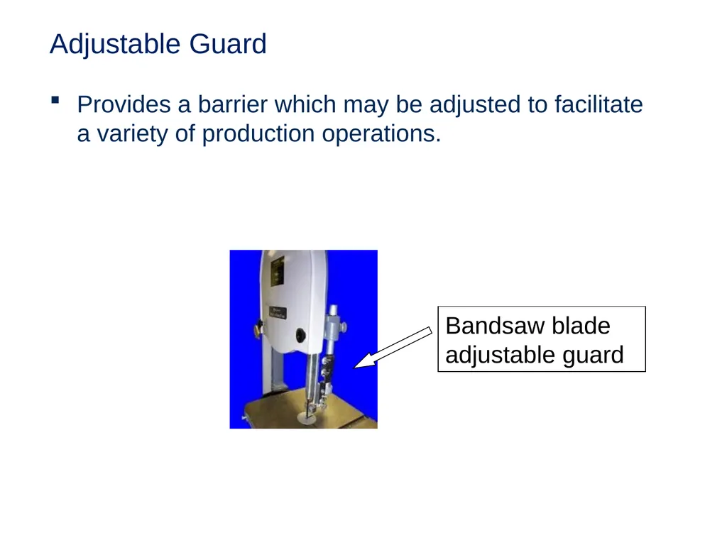 Machine Guarding and Amputation Hazards - slide 25 of 48