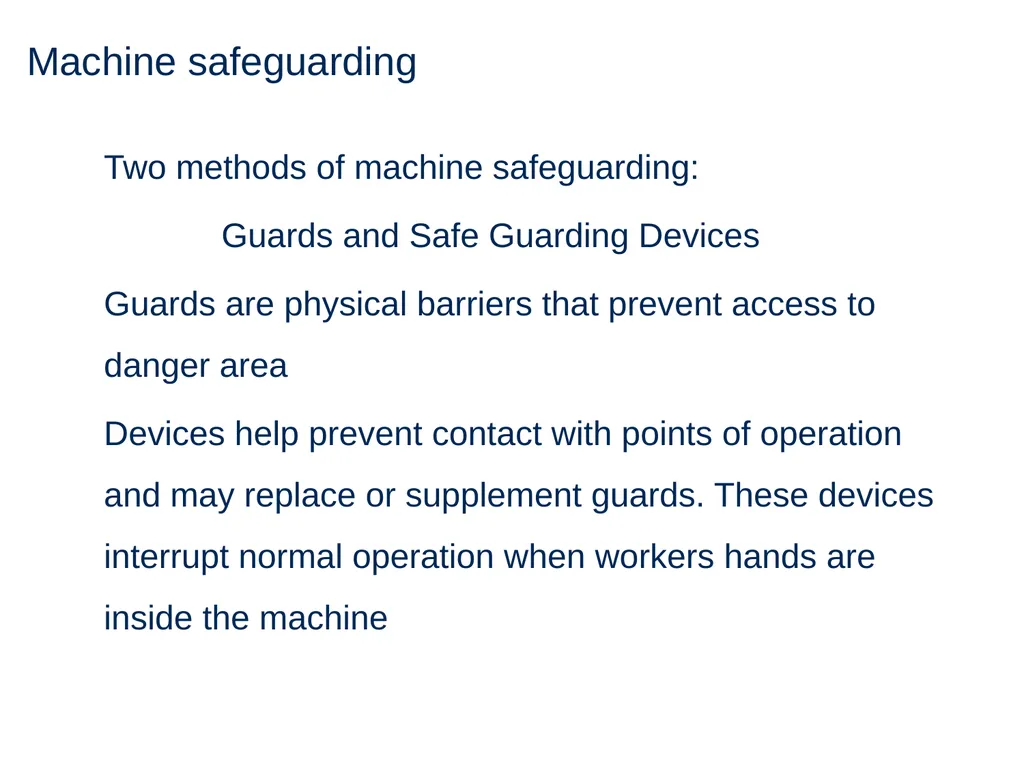 Machine Guarding and Amputation Hazards - slide 16 of 48