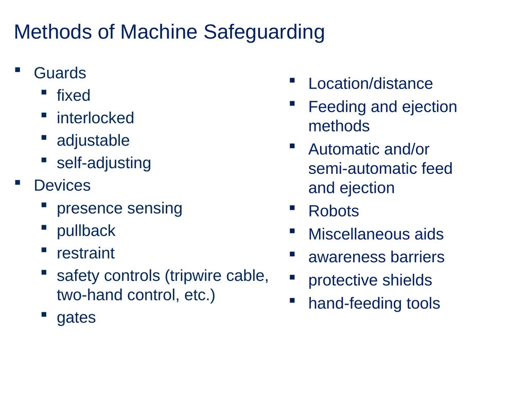 Machine Guarding and Amputation Hazards - slide 19 of 48
