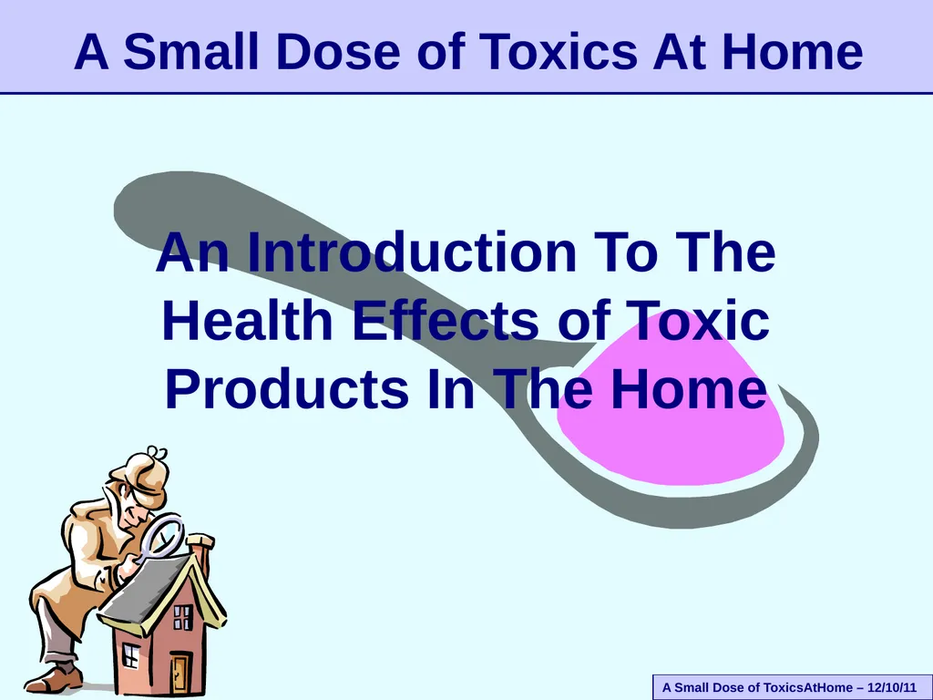 An Introduction To The Health Effects of Toxic - slide 1 of 33