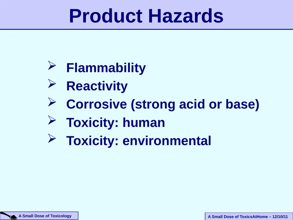 An Introduction To The Health Effects of Toxic - slide 5 of 33