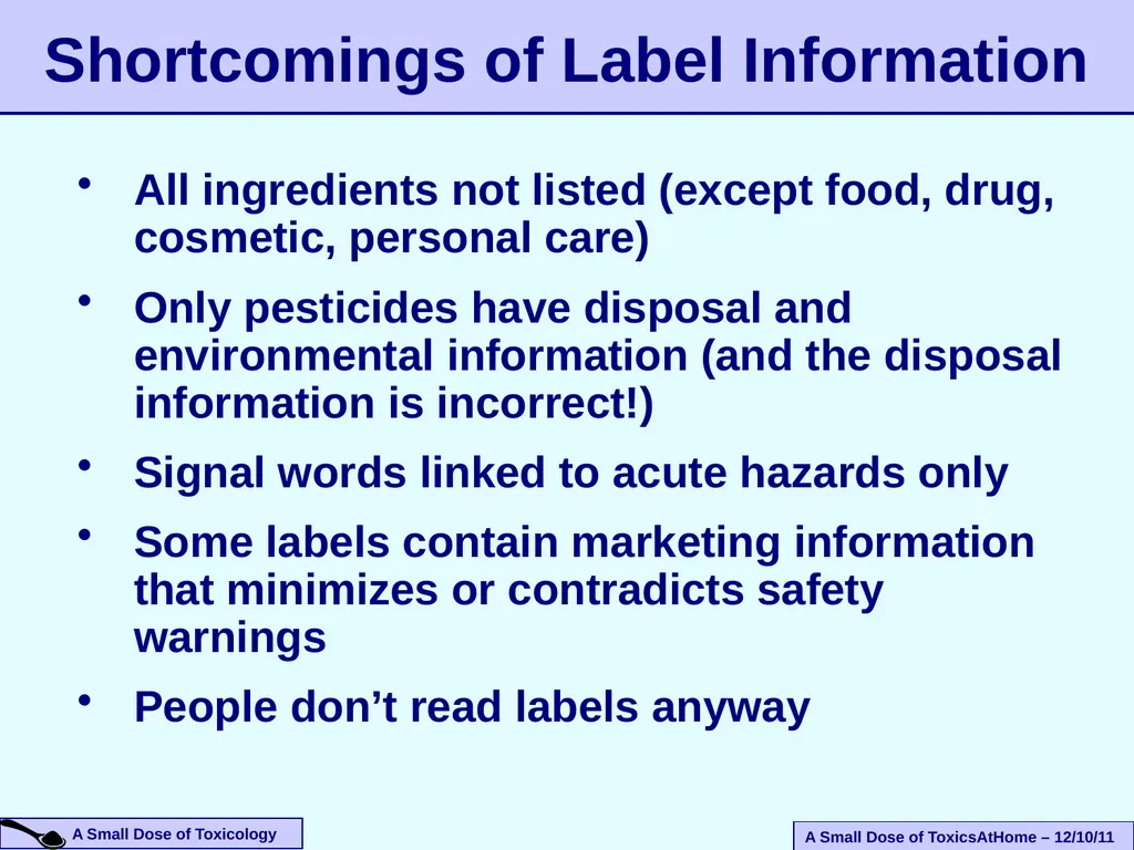 An Introduction To The Health Effects of Toxic - slide 23 of 33