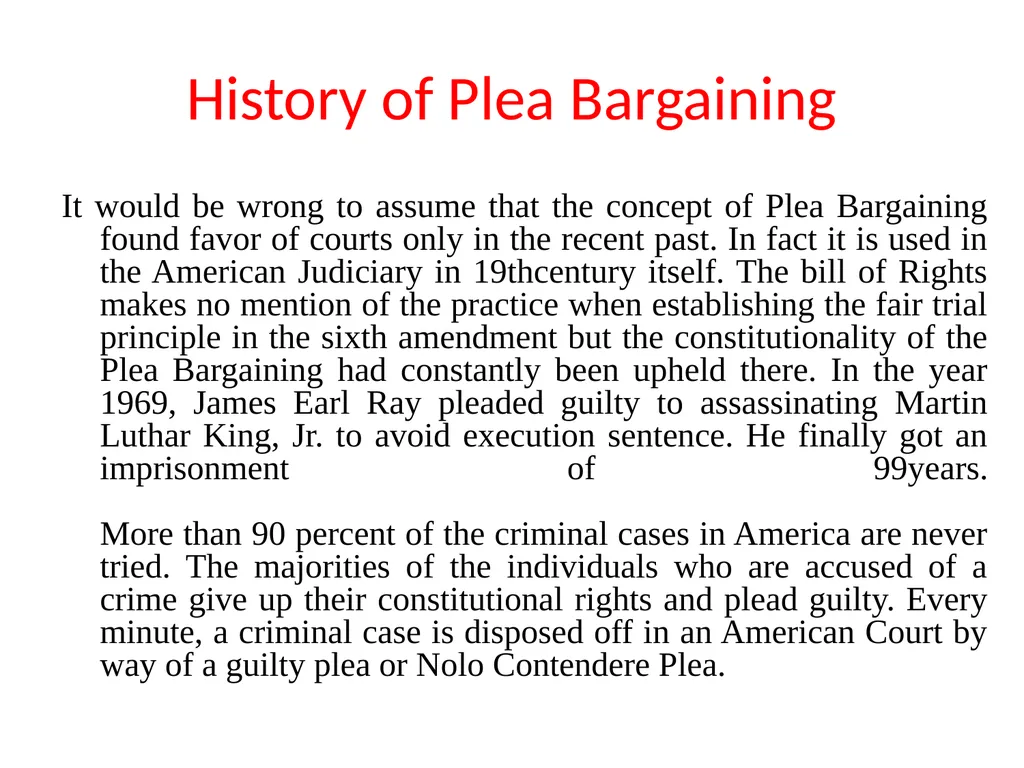 Chapter 21 A Plea Bargaining Cr.P.C. 1973 History - slide 2 of 21