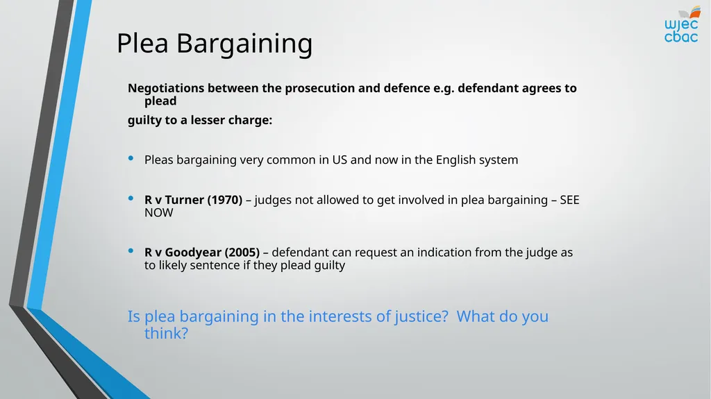 The Criminal Process Criminal Courts Objectives - slide 10 of 15