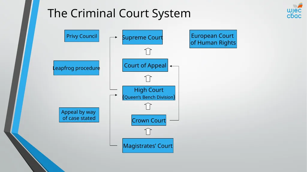 The Criminal Process Criminal Courts Objectives - slide 5 of 15