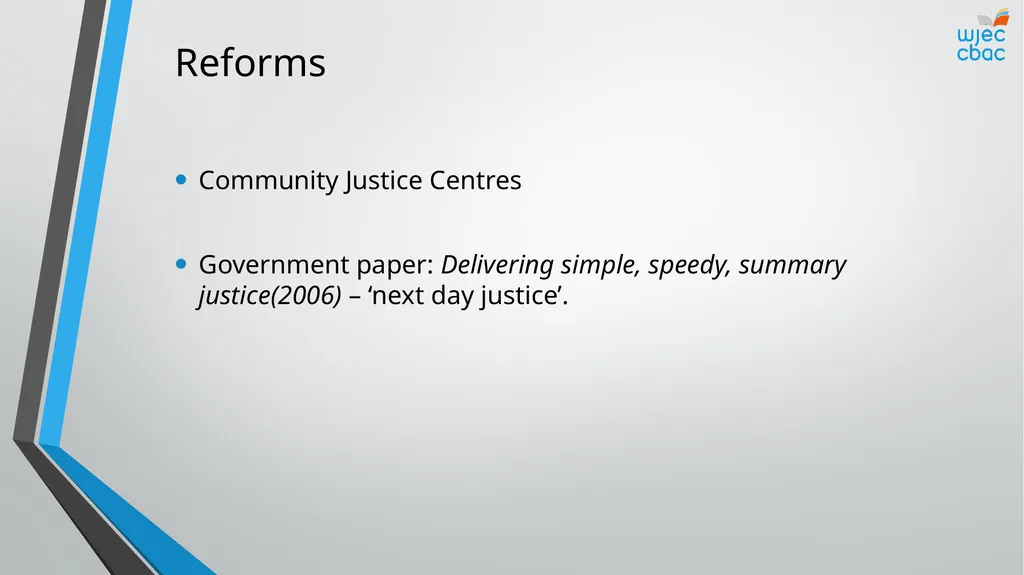 The Criminal Process Criminal Courts Objectives - slide 14 of 15