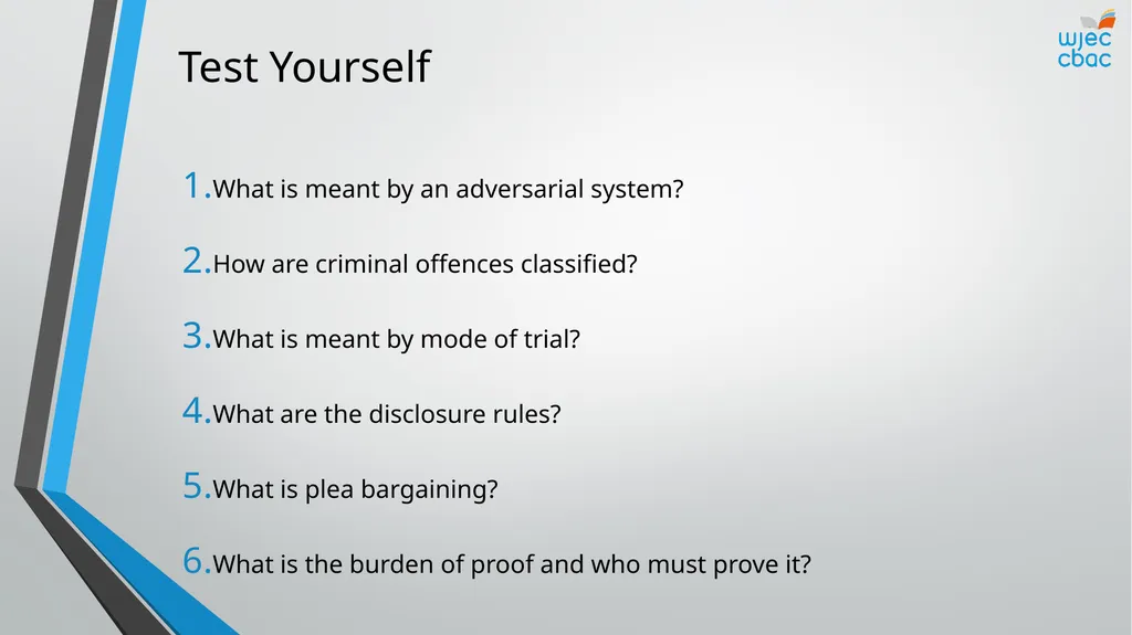 The Criminal Process Criminal Courts Objectives - slide 15 of 15
