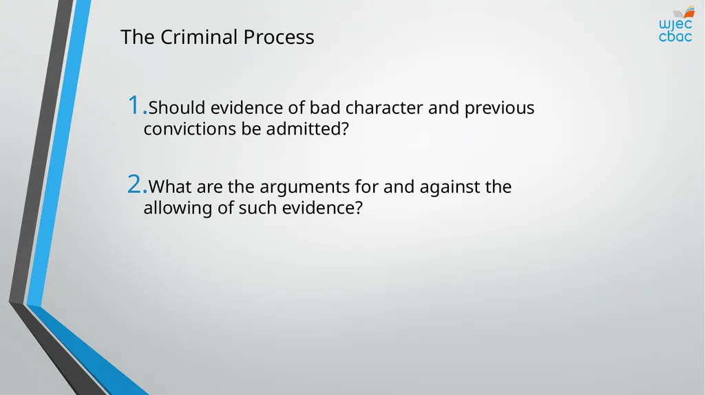 The Criminal Process Criminal Courts Objectives - slide 12 of 15