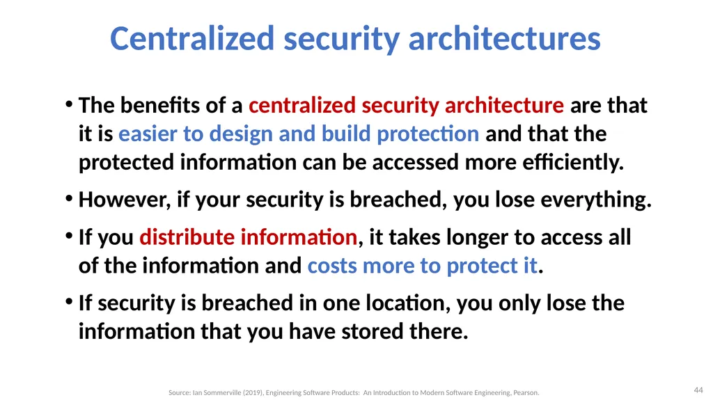 Software Architecture: Architectural design, - slide 44 of 81