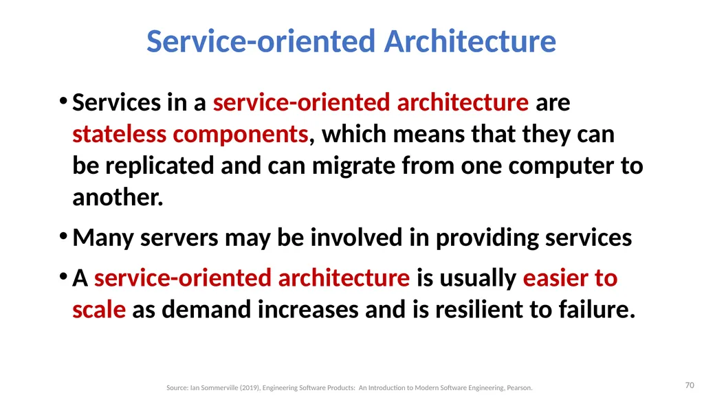 Software Architecture: Architectural design, - slide 70 of 81