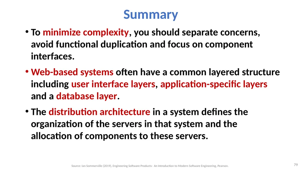 Software Architecture: Architectural design, - slide 79 of 81