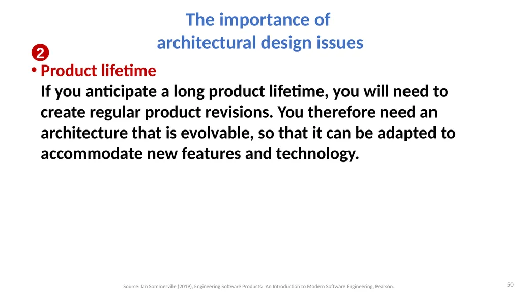 Software Architecture: Architectural design, - slide 50 of 81