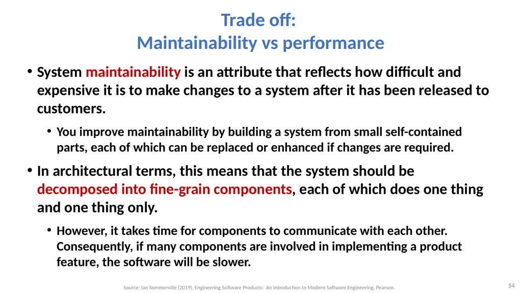Software Architecture: Architectural design, - slide 54 of 81