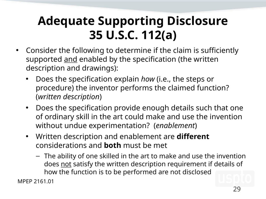Examining Functional Claim Limitations: Focus on - slide 29 of 33