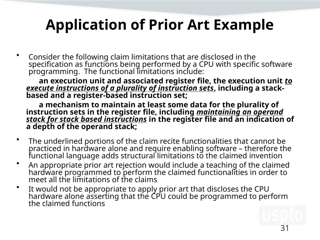 Examining Functional Claim Limitations: Focus on - slide 31 of 33