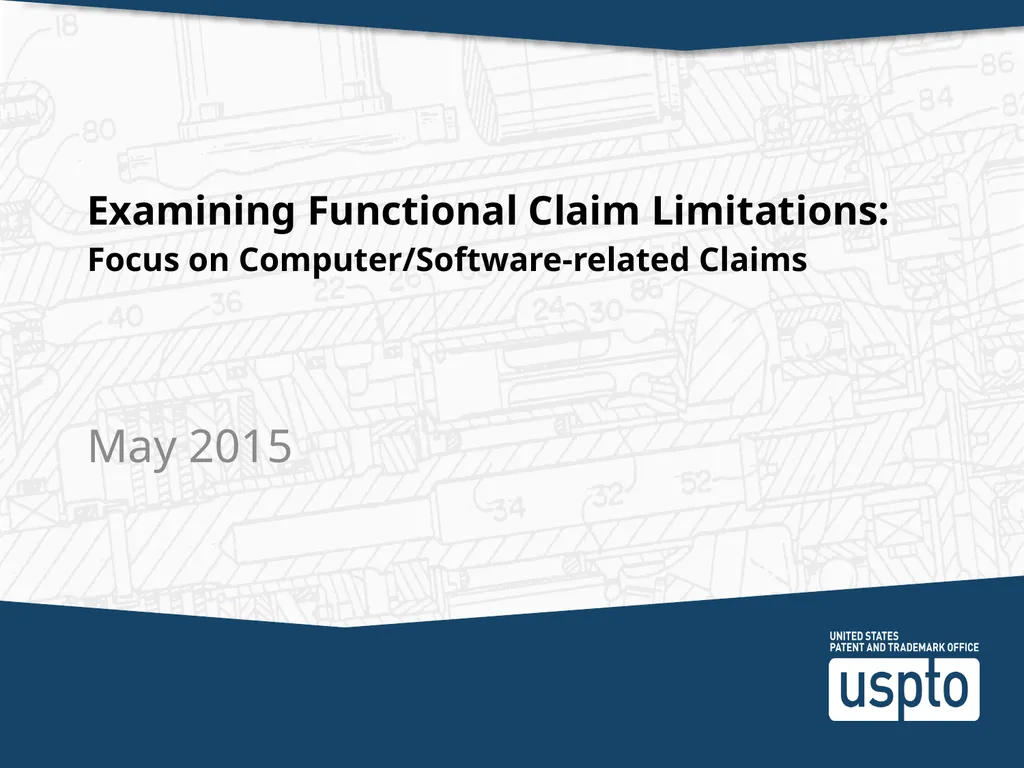 Examining Functional Claim Limitations: Focus on - slide 2 of 33